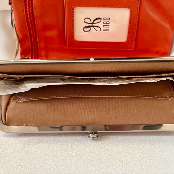 Orange Leather Clutch - Picture 2 of 9